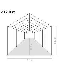 vidaXL Tent Fabric 3.3×12.8 m Dark Green