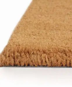 vidaXL Doormat Coir 17 mm 100×100 cm Natural