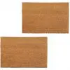 vidaXL Doormats 2 pcs Coir 24 mm 40×60 cm Natural