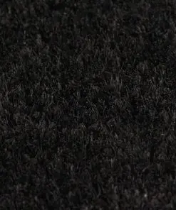 vidaXL Doormats 2 pcs Coir 17 mm 50×80 cm Black