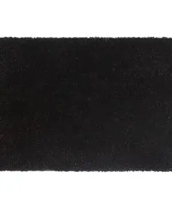 vidaXL Doormats 2 pcs Coir 17 mm 50×80 cm Black