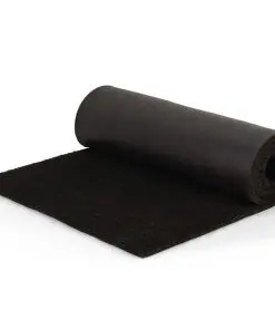 vidaXL Doormat Coir 17 mm 100×400 cm Black