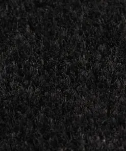 vidaXL Doormat Coir 17 mm 190×200 cm Black