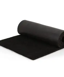 vidaXL Doormat Coir 17 mm 190×200 cm Black