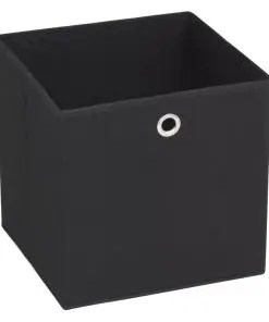 vidaXL Storage Boxes 4 pcs Non-woven Fabric 32x32x32 cm Black