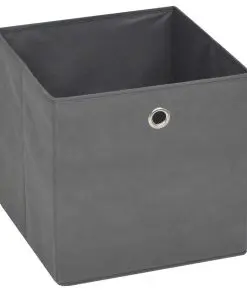 vidaXL Storage Boxes 10 pcs Non-woven Fabric 32x32x32 cm Grey