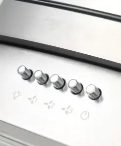 vidaXL Island Range Hood 90 cm Stainless Steel 756 m³/h LED