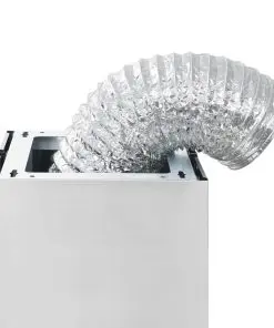 vidaXL Island Range Hood 90 cm Stainless Steel 756 m³/h LED