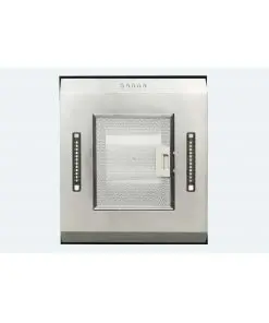 vidaXL Island Range Hood 90 cm Stainless Steel 756 m³/h LED