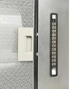 vidaXL Island Range Hood 90 cm Stainless Steel 756 m³/h LED