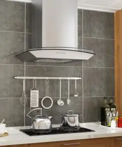 vidaXL Wall Mounted Range Hood 60 cm Stainless Steel 756 m³/h LED
