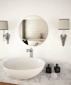 vidaXL Wall Mirror 40 cm Round Glass