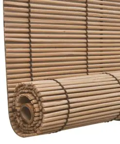 vidaXL Roller Blind Bamboo 80×220 cm Brown
