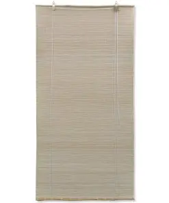 vidaXL Roller Blind Bamboo 80×220 cm Natural