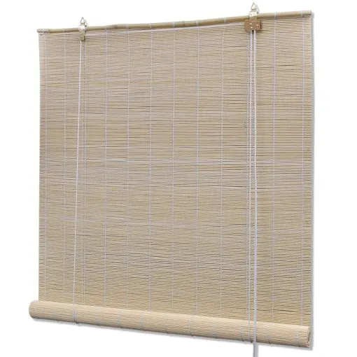 vidaXL Roller Blind Bamboo 100×220 cm Natural