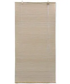 vidaXL Roller Blind Bamboo 100×220 cm Natural