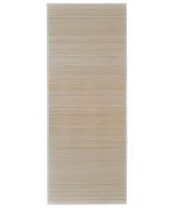 vidaXL Rug Bamboo 100×160 cm Natural