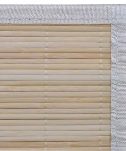 vidaXL Rug Bamboo 100×160 cm Natural