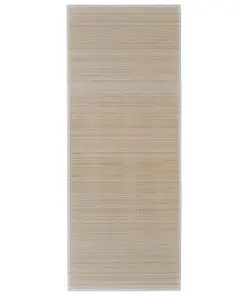 vidaXL Rug Bamboo 160×230 cm Natural