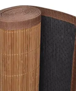 vidaXL Rug Bamboo 160×230 cm Brown