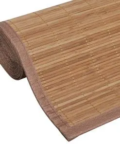 vidaXL Rug Bamboo 160×230 cm Brown