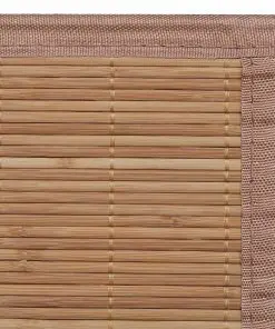 vidaXL Rug Bamboo 160×230 cm Brown