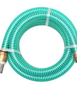 vidaXL Suction Hose with Brass Connectors 7 m 25 mm Green