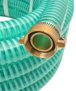 vidaXL Suction Hose with Brass Connectors 10 m 25 mm Green