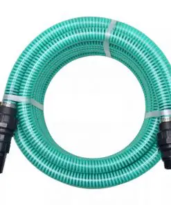 vidaXL Suction Hose with Connectors 4 m 22 mm Green