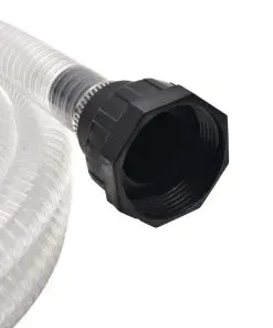 vidaXL Suction Hose with Connectors 4 m 22 mm White