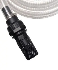 vidaXL Suction Hose with Connectors 10 m 22 mm White