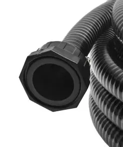 vidaXL Suction Hose with Connectors 10 m 22 mm Black