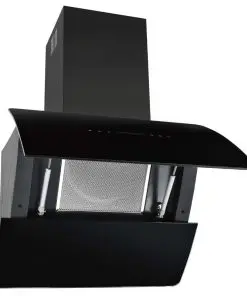 vidaXL Wall Mounted Range Hood Stainless Steel 756 m³/h 60 cm Black