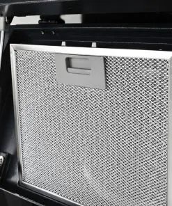 vidaXL Wall Mounted Range Hood Stainless Steel 756 m³/h 60 cm Black