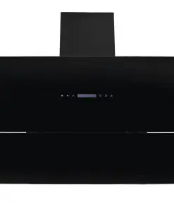 vidaXL Wall Mounted Range Hood Stainless Steel 756 m³/h 90 cm Black