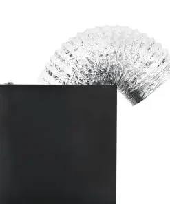 vidaXL Wall Mounted Range Hood Stainless Steel 756 m³/h 90 cm Black