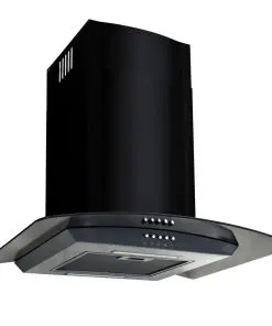 vidaXL Wall Mounted Range Hood Stainless Steel 756 m³/h 60 cm Black