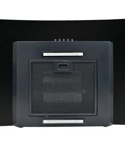 vidaXL Wall Mounted Range Hood Stainless Steel 756 m³/h 60 cm Black