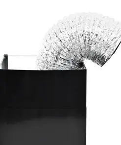 vidaXL Wall Mounted Range Hood Stainless Steel 756 m³/h 60 cm Black