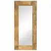 vidaXL Mirror Solid Mango Wood 50×110 cm