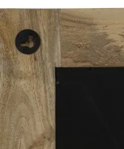 vidaXL Mirror Solid Mango Wood 50×110 cm