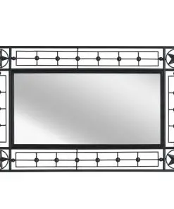 vidaXL Wall Mirror Rectangular 50×80 cm Black