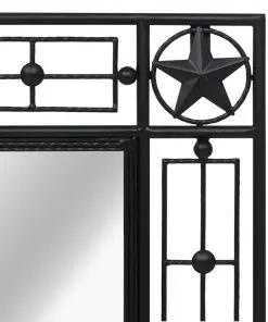 vidaXL Wall Mirror Rectangular 50×80 cm Black