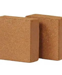 vidaXL Coir Blocks 2 pcs 5 kg 30x30x10 cm