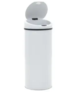 vidaXL Sensor Dustbin 62 L White
