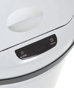 vidaXL Sensor Dustbin 62 L White