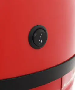 vidaXL Sensor Dustbin 62 L Red