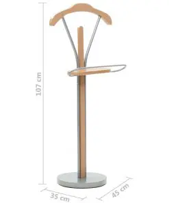 vidaXL Suit Stand 45x35x107 cm Natural