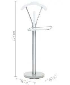 vidaXL Suit Stand 45x35x107 cm White