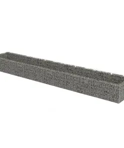 vidaXL Gabion Raised Bed Galvanised Steel 540x90x50 cm